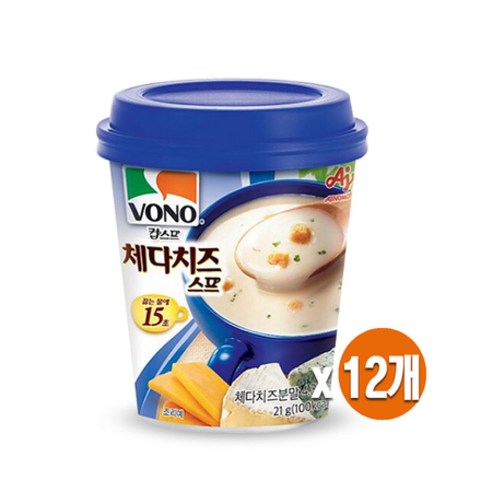 보노 체다치즈 스프 컵 21g x12개 / 수프, 상세페이지 참조