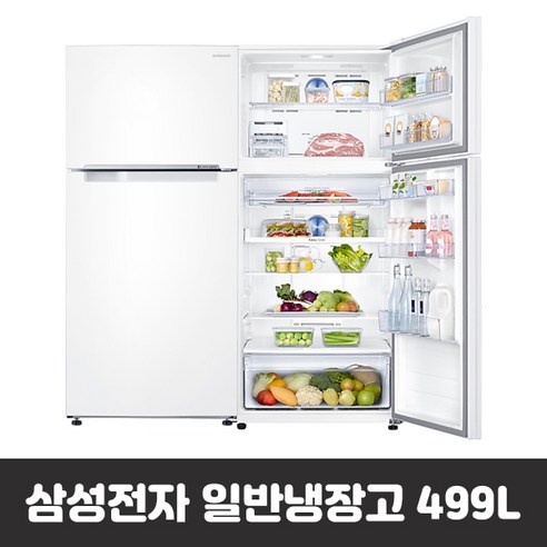 삼성전자 냉장고 RT50T6035WW 499L 방문설치, Snow White