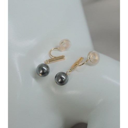 DFMEI 여성용 귀걸이 만든 검은 T 모양의 귀 클립 귀 클립 클립 귀걸이 귀걸이 일본과 어 패션
