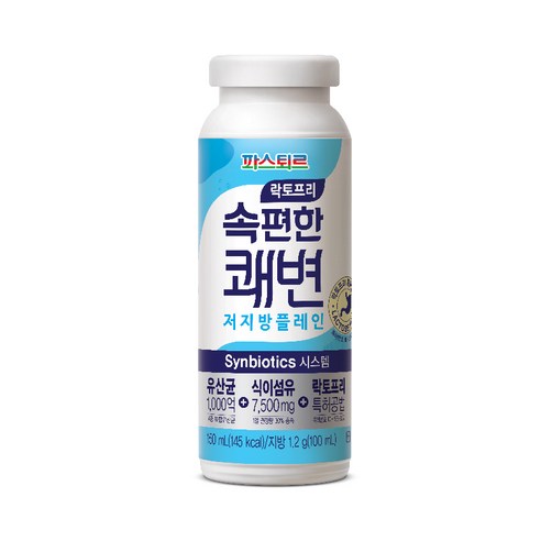 파스퇴르 속편한 쾌변 저지방 플레인 요구르트 150ml, 12개