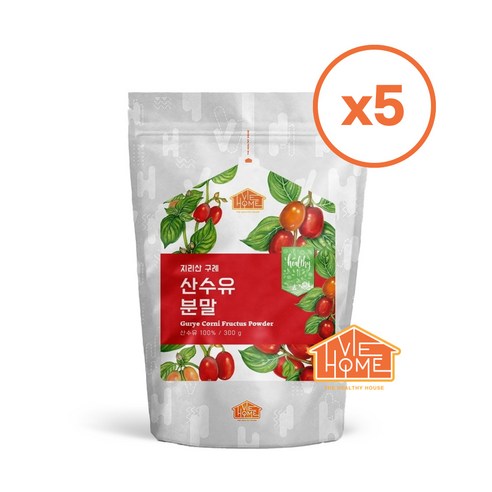 닥터비옴 구례 산수유 분말, 5개, 300g 체리300g