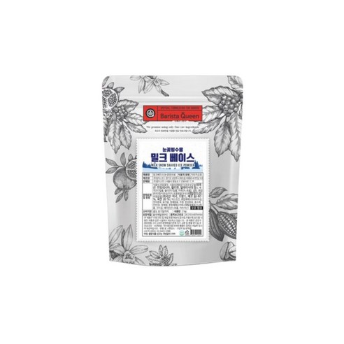 바리스타퀸 눈꽃빙수 밀크베이스 1kg 빙수재료, 2개