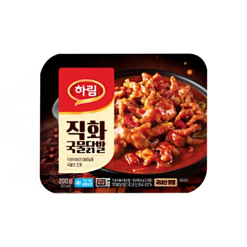 하림 직화 무뼈 국물 닭발 200g, 직화무뼈국물닭발 200g