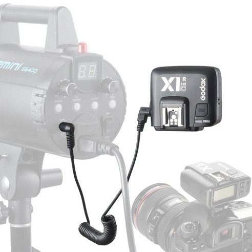 Sunlink 캐논 니콘 소니 시리즈 카메라용 고독스 X1R-C X1R-N X1R-S TTL 2.4G 무선 수신기 호환 X1T-C/N/S XPRO-C/N/S용, Black, for Canon Receiver