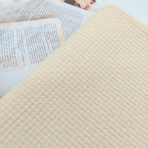 GOOD패브릭, 일상에 감성을 더하는 20수 와플/물방울 엠보 원단 리뷰 와플원단