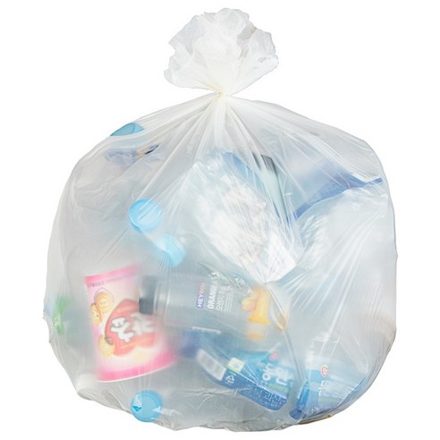 베로나 배접 분리수거 쓰레기봉투 유백, 40L, 100개