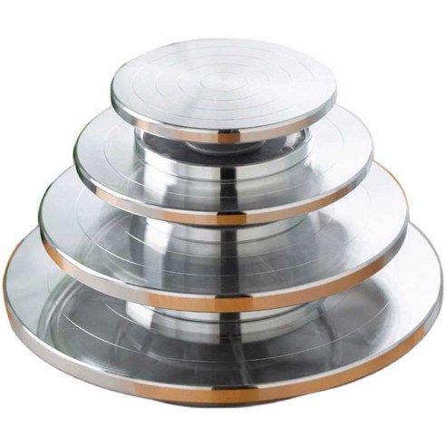 손물레 양면 회전판 수동 알루미늄 테이블 25cm 30cm, 알루미늄 합금 직경 30cm, 1개