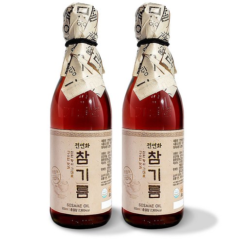전연화 참기름, 2개, 350ml