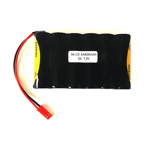 PORESO 7.2V AA 600mAh JST-RED-2P 니카드 Ni-CD 수신기 RC 무선 RC카 탱크 몬스터 트럭 덤프 포크레인 배터리 건전지 충전지