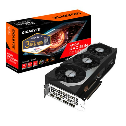 기가바이트 라데온 RX 6800 XT Gaming OC D6 16GB 그래픽카드 피씨디렉트 rx7900xt중고