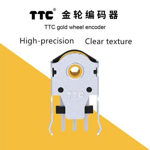 TTC저소음월백 키보드스위치 인코더 로터리 마우스 스크롤 골드 휠 174mm 홀 마크 7 8 9 10 11 12 13 14 15 16mm PC 마우스용 힘 2040g, 없음, 없음, 9.15mm