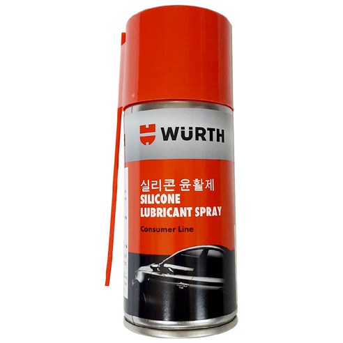 WURTH 뷔르트 실리콘 스프레이 플라스틱 고무 광택, 150ml, 1개