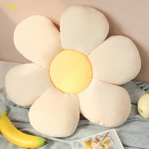 데이지 꽃 모양 쿠션, 옐로우핑크