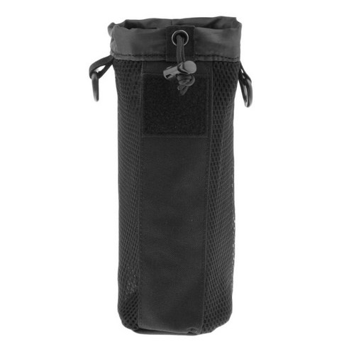 YSSHOP 전술 Molle 물 병 가방 파우치 홀더 캐리어 주전자 팩 750ml, {"사이즈":"설명"}, {"수건소재":"나일론"}, 블랙