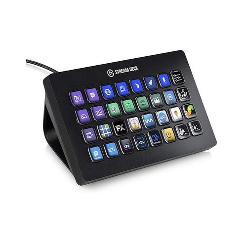 스트림덱 Elgato Stream Deck XL – Advanced Studio Controller 32 macro keys trigger actions in apps and soft, one option, one option