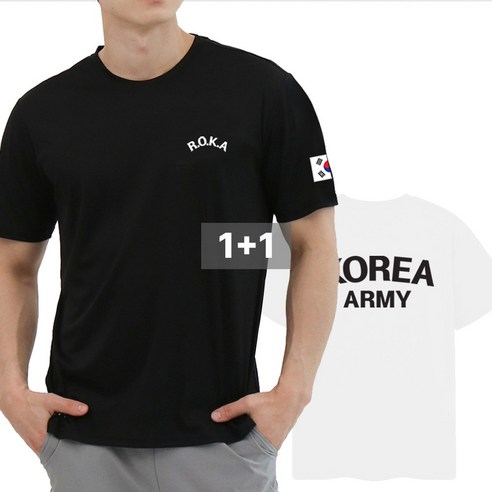 이그잼플 L~4XL 기능성 쿨 티셔츠 반팔티 로카 군인티 곰신 아미티