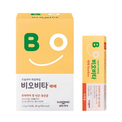 비오비타 배배 유산균 낙산균 60포(2개월분)+추가10포(10일분), 1.5g, 70포