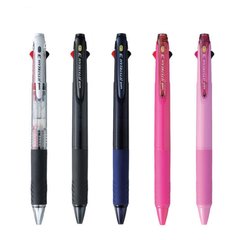 제트스트림 3색볼펜 0.38mm, 로즈핑크, 6개