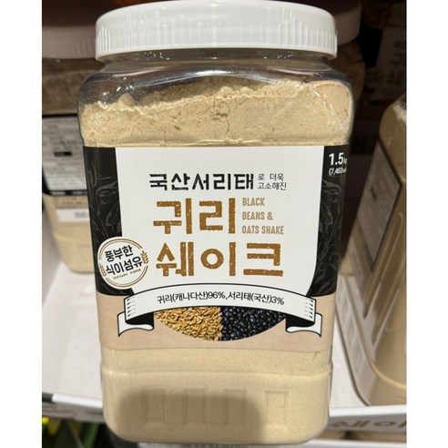 태광선식 국산서리태로 더욱 고소해진 귀리쉐이크, 1.5kg, 4개