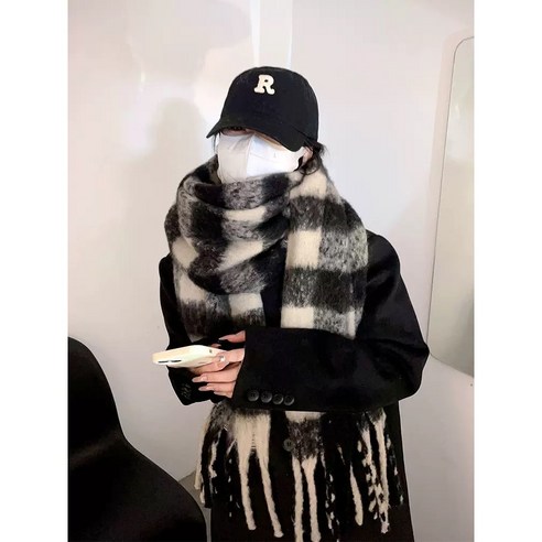 유유라키 따뜻한 겨울 로맨스 롱 머플러 목돌이