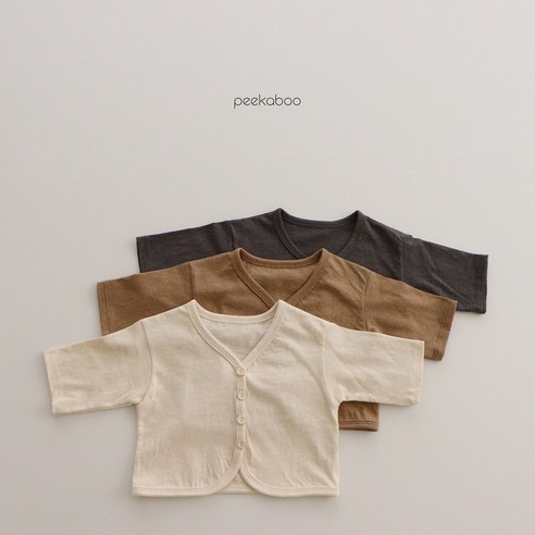 내추럴가디건 아기여름옷 6개월 돌 백일 키즈 주니어 피카부