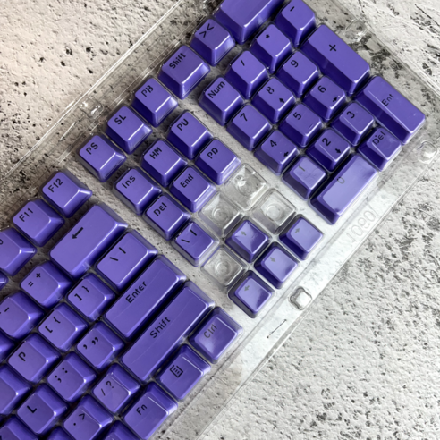 키캡올 PBT OEM LED 투과 컬러 키캡, 퍼플