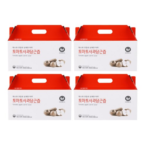 [김재식헬스푸드] 토마토 사과 당근즙 100ml 30팩, 1개