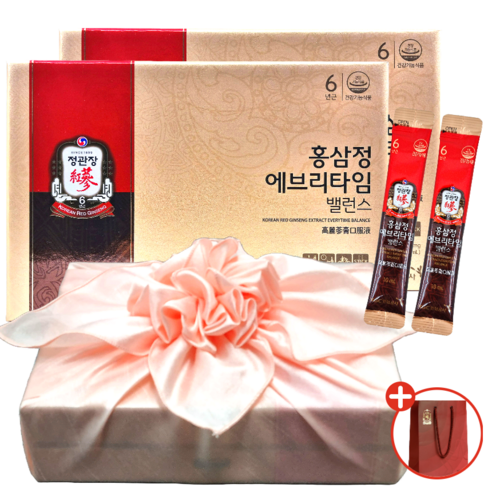 최상급 홍삼 농축액으로 건강과 웰빙을 증진하는 정관장 홍삼정 에브리타임 밸런스 선물 세트