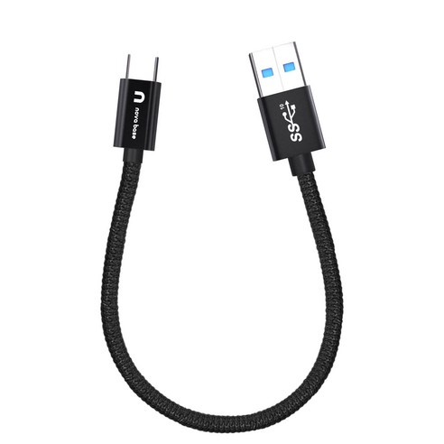 속도빠른 안드로이드오토 케이블 C타입 고속 충전 데이터 케이블 USB3.2 Gen2 A TO C, 블랙10Gbps, 30cm, 1개