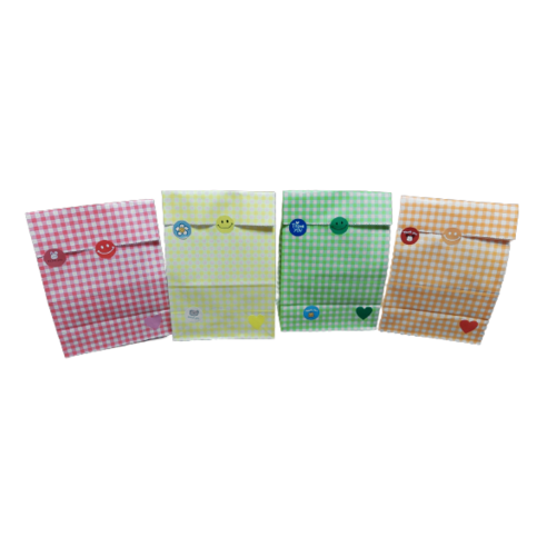 국산 페이퍼백 포장봉투, 20매 + 스티커 60매, 1세트
