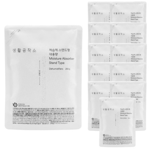 생활공작소 제습제 스탠드형 대용량 본품, 250g, 12개