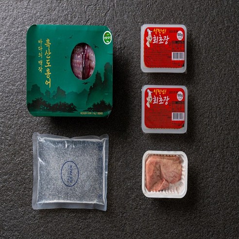 고급스럽고 신선한 흑산도 명품 홍어회