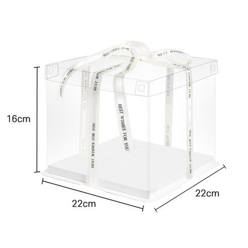 셀링크 쉬폰 투명 케이스상자, 옵션1 투명케이스 22x22x16, 10개