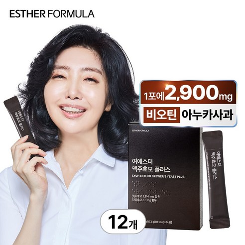 에스더포뮬러 여에스더 맥주효모 플러스 (+본사 정품 쇼핑백), 12개, 14회분