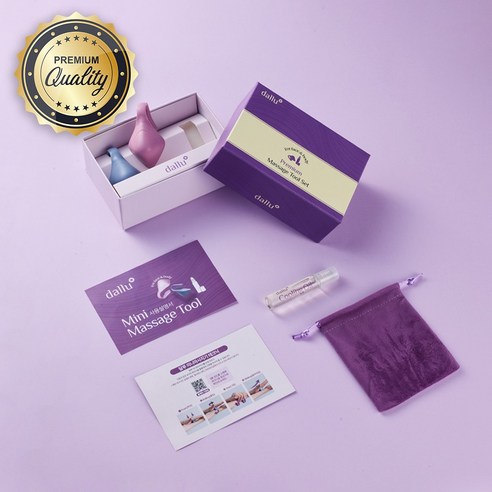 지친 일상에 활력을 불어넣는 작은 선물: 프리미엄 달루 미니 마사지기 1SET 달루미니마사지기