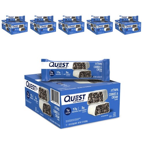 퀘스트뉴트리션 히어로 프로틴 바 크리스피 12개입, 6개, 624g