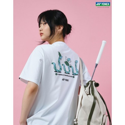 2025SS 요넥스 251TS049U 배드민턴 공용 오버핏 티셔츠 코튼라이크 단체 테니스