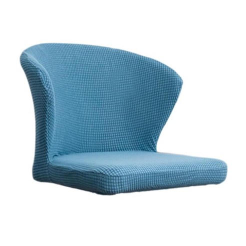 자카드 의자 Slipcover 이동식 홈 Armless 의자 시트 커버, 헤이즈 블루, {"수건소재":"폴리에스터"}