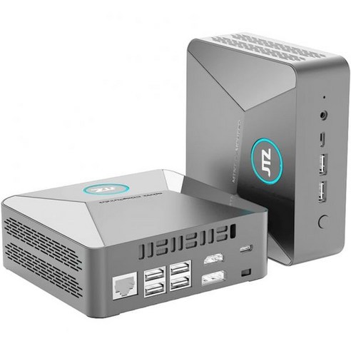 미니 PC Celeron N5100 8GB DDR4 256GB M.2 SSD 포함 미니 컴퓨터 팬 포함 미니 데스크톱 컴퓨터 4K UHD 트리플 디스플레이/듀얼 DDR4/