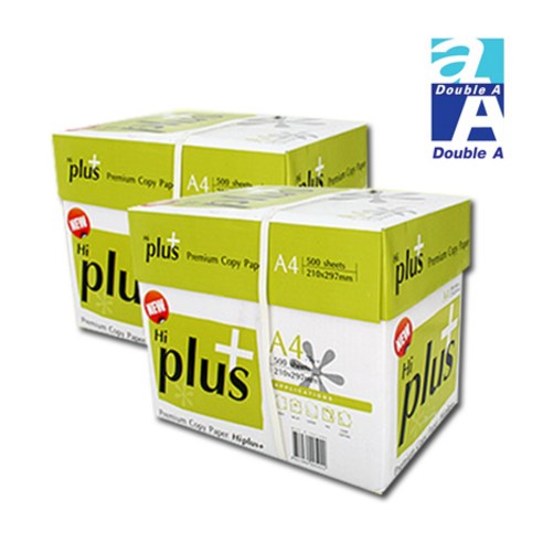 [더블에이] 하이플러스 A4 복사용지(A4용지) 75g 2500매 4BOX(10000매), 10000매