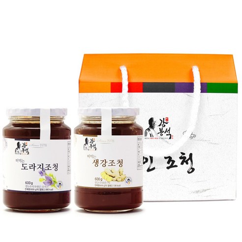 명인 도라지조청 생강조청 600gx2개입/ 강봉석 도라지청 생강청
