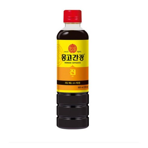 몽고 [진한맛 가득] 진간장 500mlX3개 1셋트 [가정집 식당 식재료], 18셋트