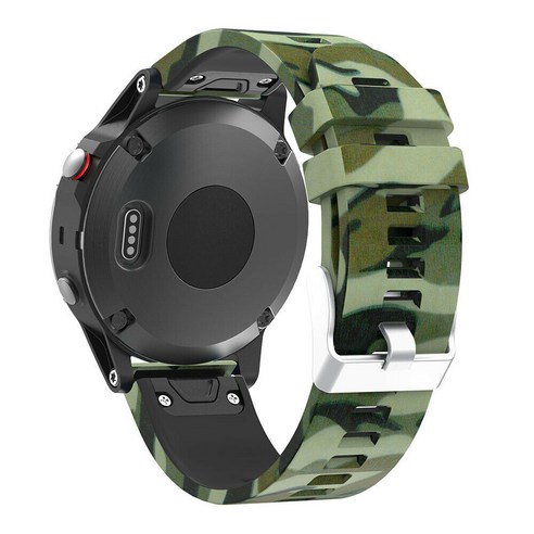 Garmin Forerunner 935 945 Quatix 5 Sapphire 스트랩 가민 QUICKFIT 22mm 위장 프린트 실리콘 손목 밴드 퀵 릴리스 손목 시계줄, #10, Quick Fit 22mm