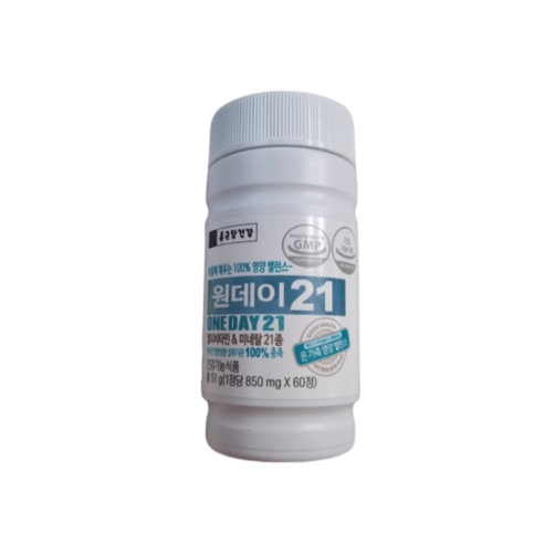 종근당건강 원데이21 멀티비타민 & 미네랄, 60정, 2개