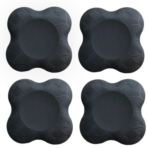 미소라인F 20mm 요가매트 4장 세트, 블랙 – 무릎·팔꿈치·필라테스매트·손목보호 요가무릎