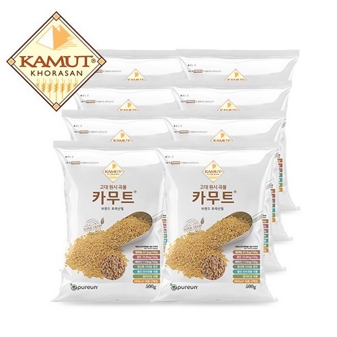 [이잡곡이다] 고대곡물 정품 카무트 쌀 (500gX8봉), 8개