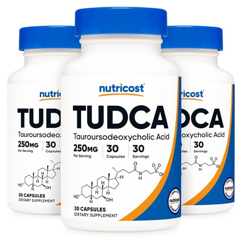뉴트리코스트 투드카 Tudca 250mg 캡슐 30회분, 3개, 30정