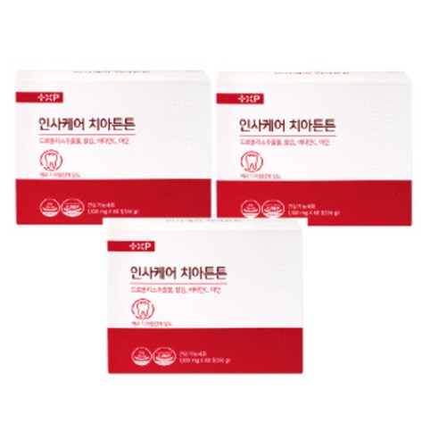 인사케어 치아튼튼 잇몸건강*3, 60정, 3개