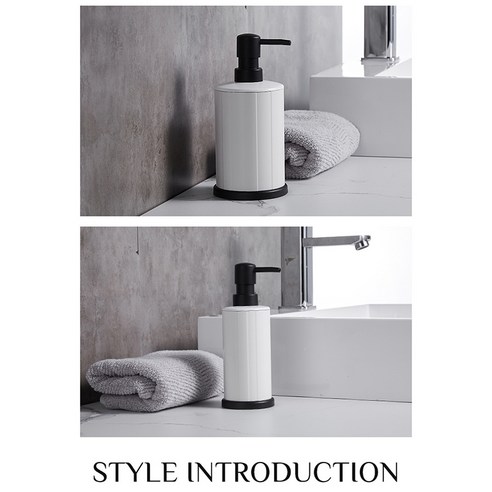 2 개 로션과 주방 욕실 비누 디스펜서 설정 및 카운터 장식 리필 액체 비누 병, 하얀
