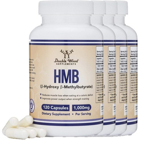 더블우드 HMB 1000mg 캡슐, 120개입, 4개, 120정